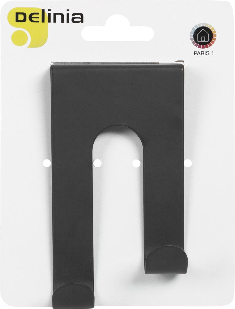 Крючок для фасада Delinia 11x6x4.2 см сталь цвет чёрный