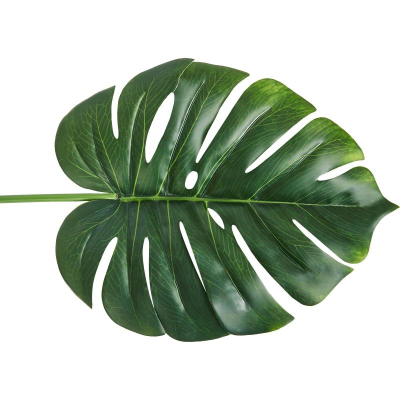 Искусственное растение Монстера ветка h72 см полиэстер зеленый