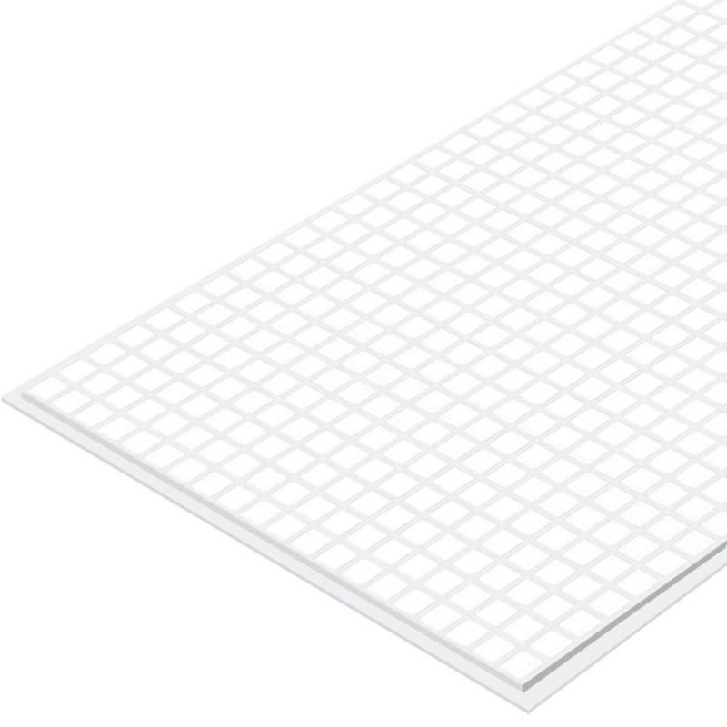 Стеновая панель ПВХ 960х485х0.3 мм Мозаика белая 0.47 м²