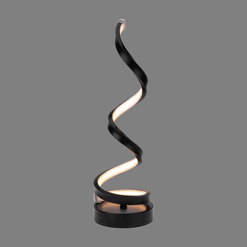 Настольная лампа светодиодная Rexant Spiral Trio теплый белый свет цвет черный