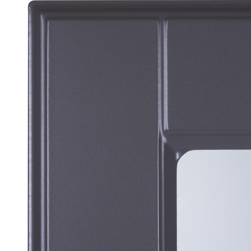 Витрина для шкафа Delinia «Леда серая» 40x92 см, МДФ, цвет серый