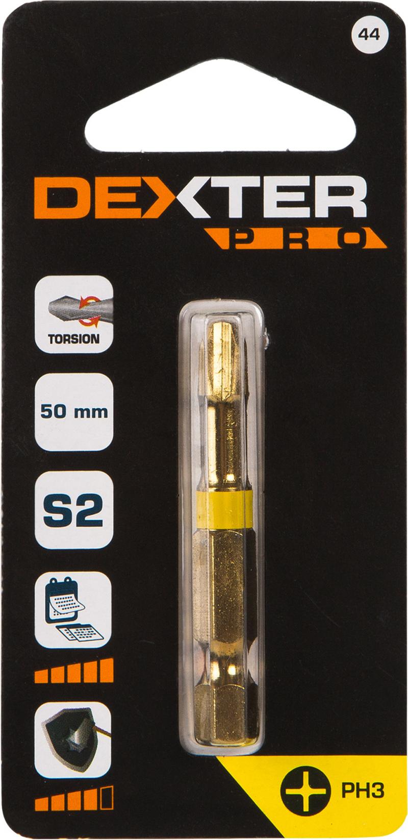 Бита крестовая Dexter к. Pro XM44DP-1 PH3x50 мм