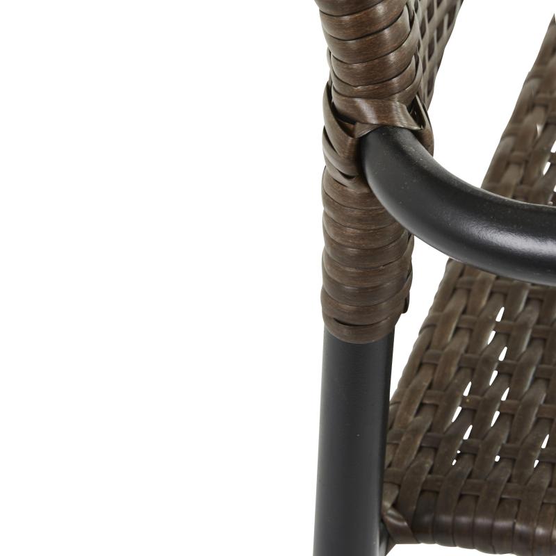 Бақша креслосы Zena Fix 55x84.5x60 см, жасанды ротанг, түсі күңгірт-қоңыр