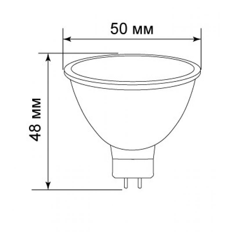 Лампа светодиодная Bellight MR16 GU5.3 220-240 В 8 Вт спот матовая 700 лм теплый белый свет