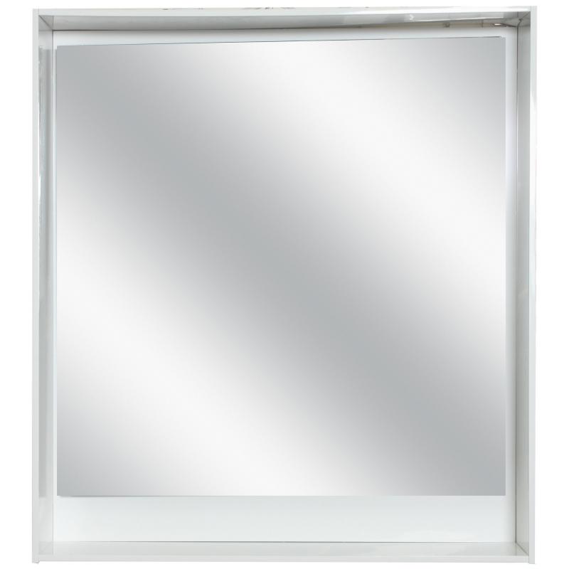 Зеркало с подсветкой «Мокка» 60 см цвет белый глянец