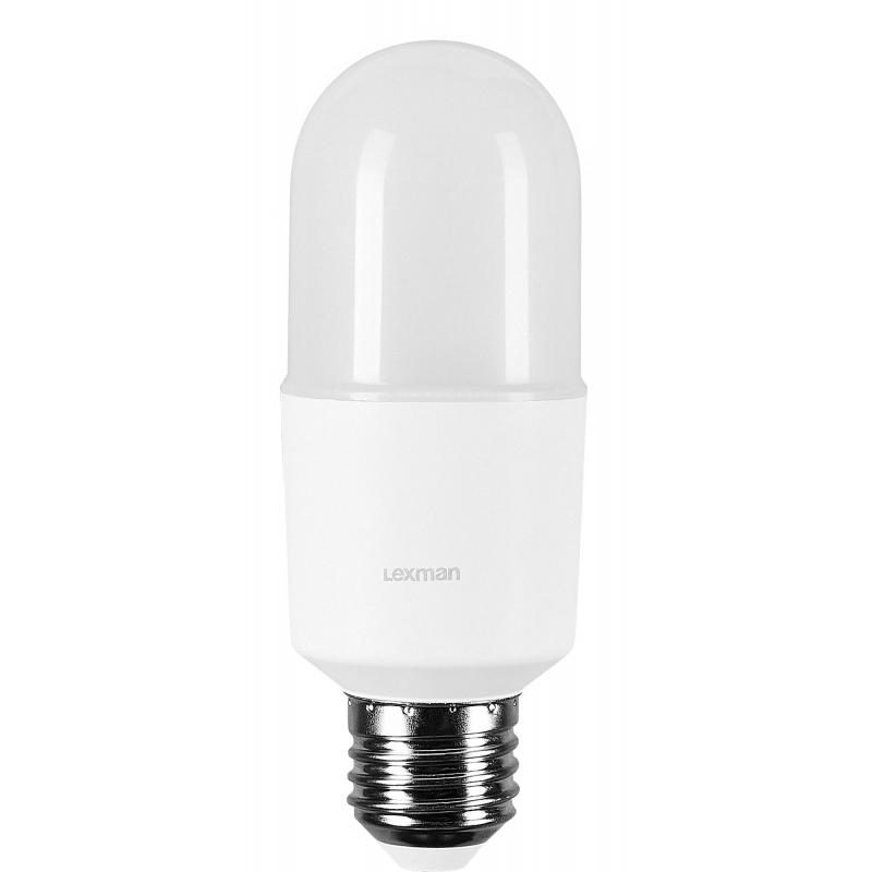 Лампа светодиодная Lexman E27 170-240 В 10 Вт цилиндр матовая 1000 лм теплый белый свет
