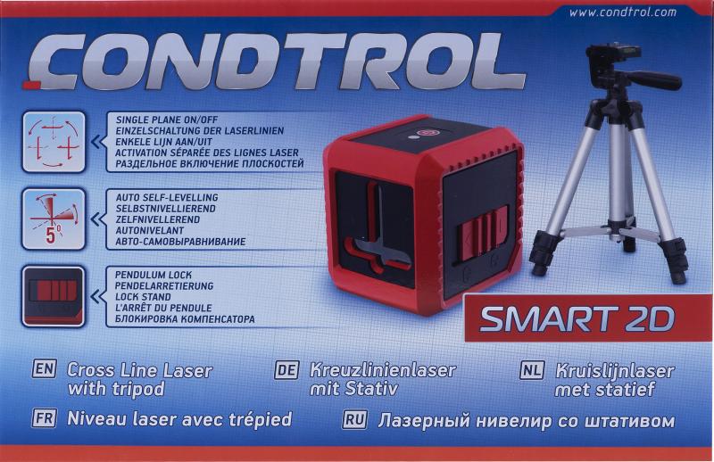 Уровень лазерный Condtrol Smart 2D, штатив, 10 м
