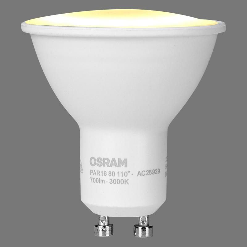 Лампа светодиодная Osram GU10 220-240 В 7 Вт спот матовая 700 лм тёплый белый свет