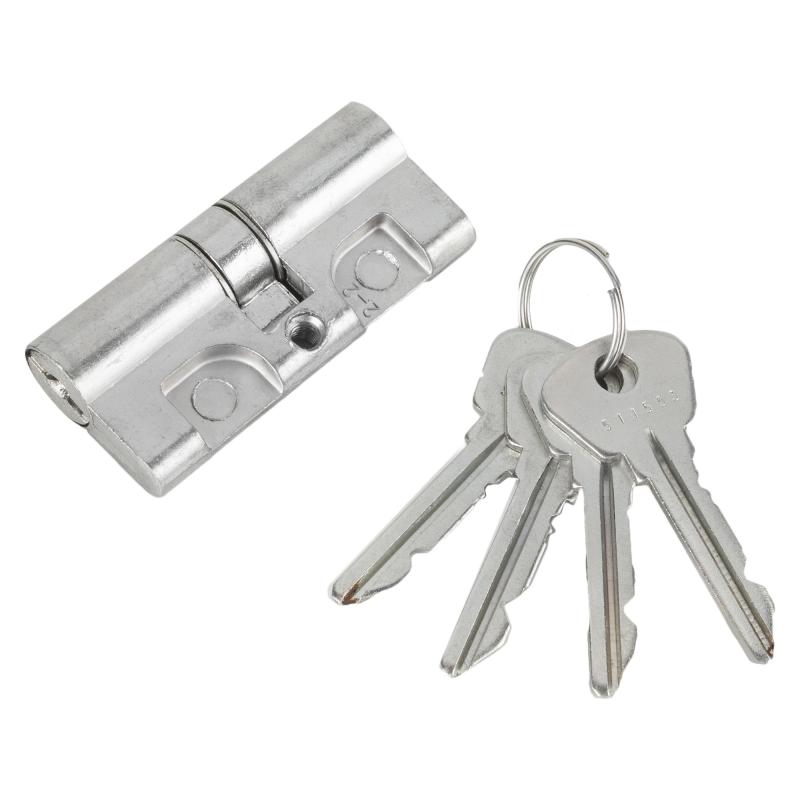 Цилиндр ключ/ключ 35x35 хром, МЦ1-6