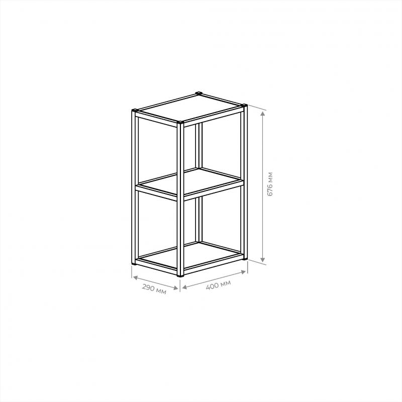 Модуль аспалы Ферро 40x67.6x29 см болат түсі қара