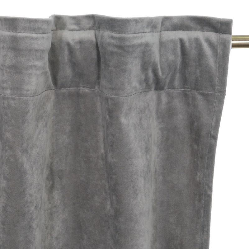 Штора на ленте со скрытыми петлями Inspire Dubbo Granit 200х280 см цвет серый