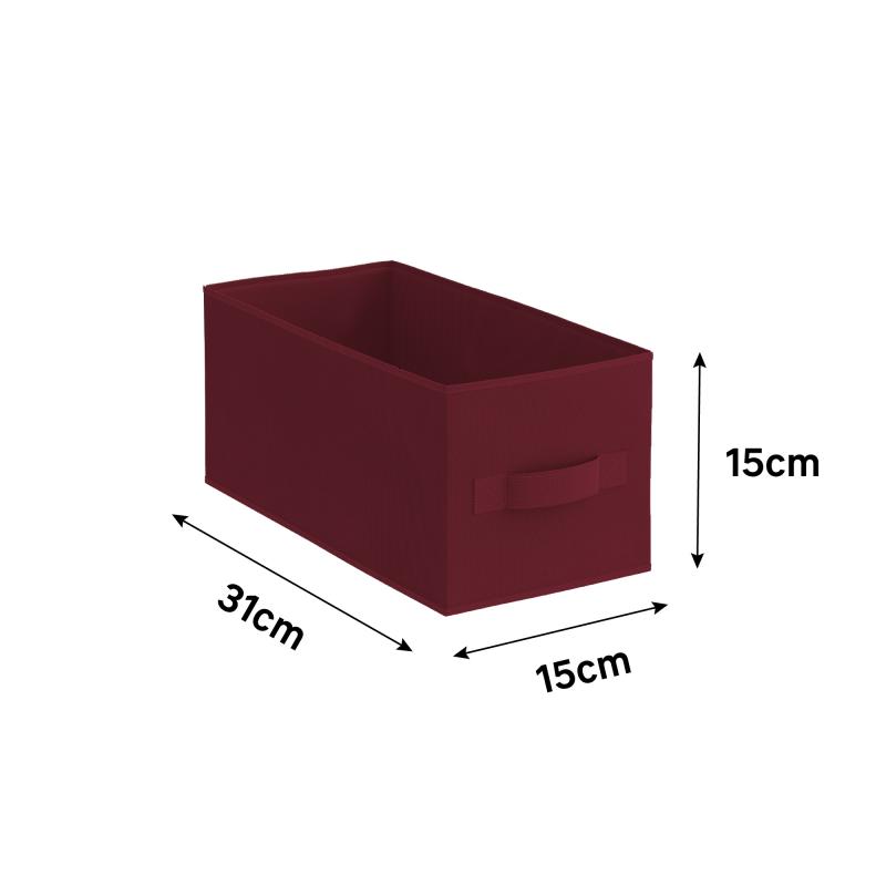 Короб Spaceo KUB 31x15x15 см 6.9 л полипропилен цвет красный