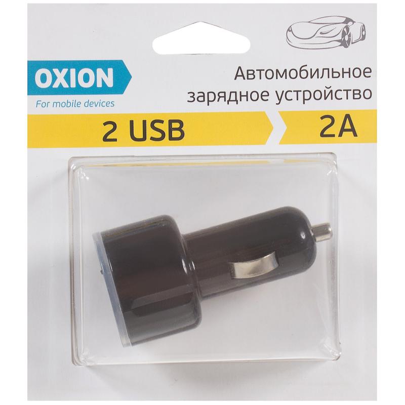 Зарядное устройство автомобильное Oxion CAR-102 2 А цвет черный
