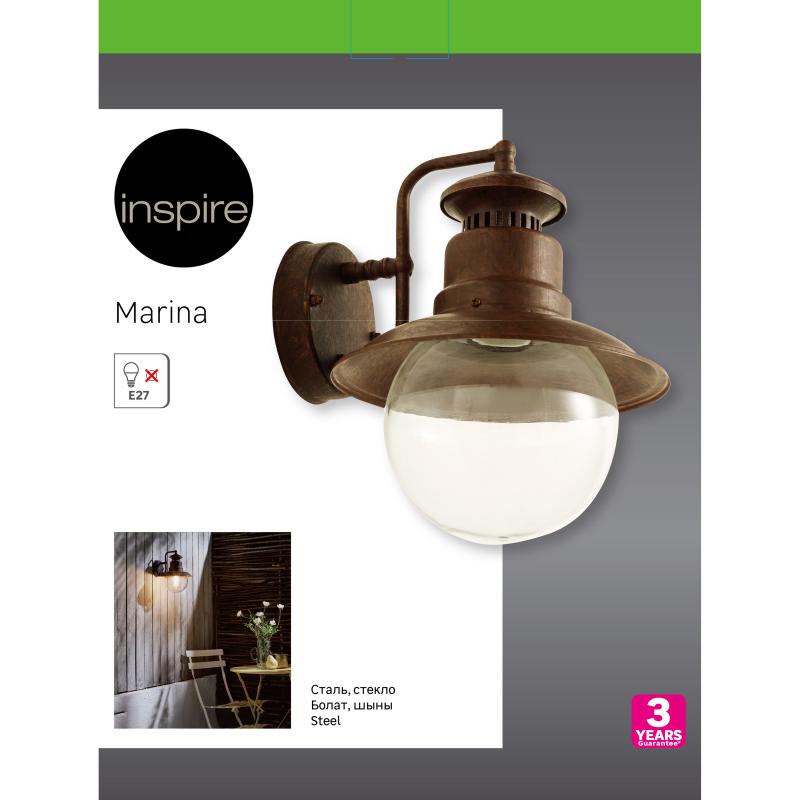 Жарықшам ТҮКШ Inspire Marina 60 Вт IP44 бра