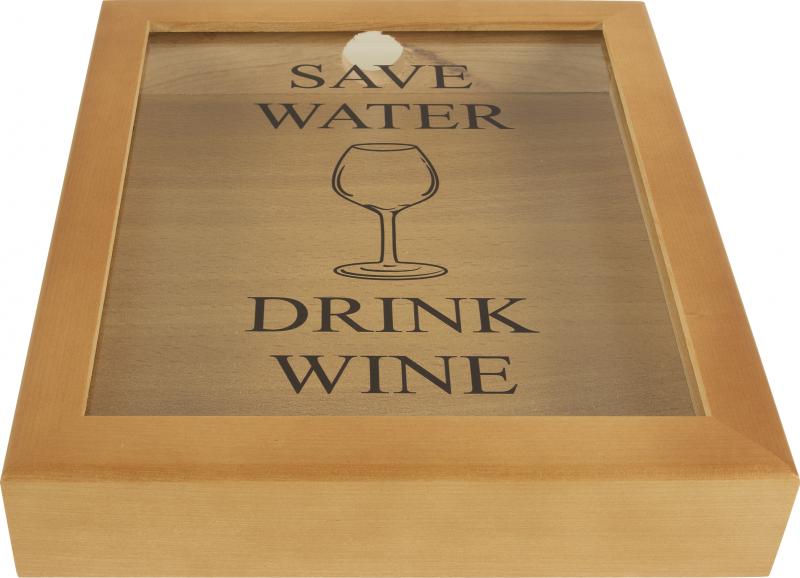 Копилка для пробок «Save water Drink wine», 22х26