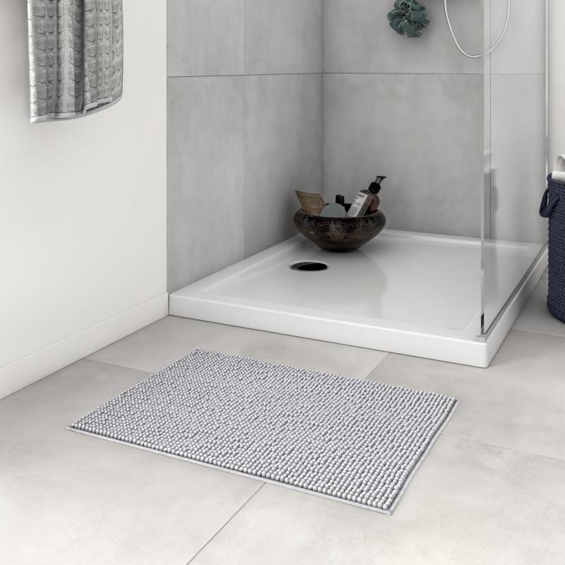 Коврик для ванной комнаты Sensea Easy 60x40 см цвет тёмно-серый