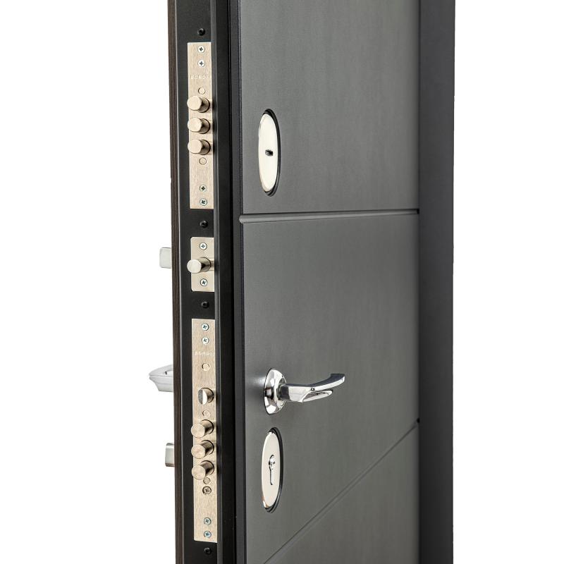 Дверь входная металлическая Порта Р-3 Graphite Pro/ Super White 880 мм правая