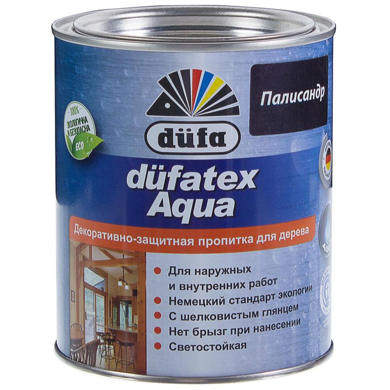 Пропитка для дерева водная цвета палисандр Dufatex aqua 0.75 л