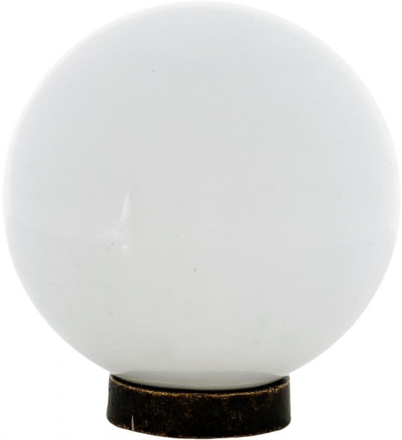 Ручка-кнопка мебельная KF12-11, керамика, цвет белый
