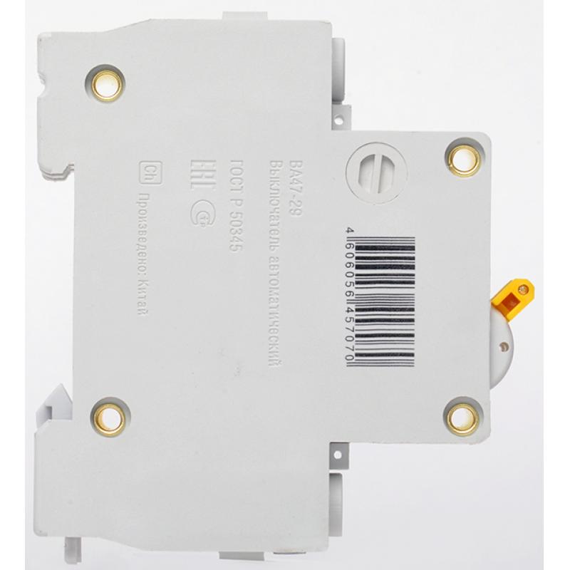 Автоматический выключатель IEK ВА47-29 1P N C20 А 4.5 кА
