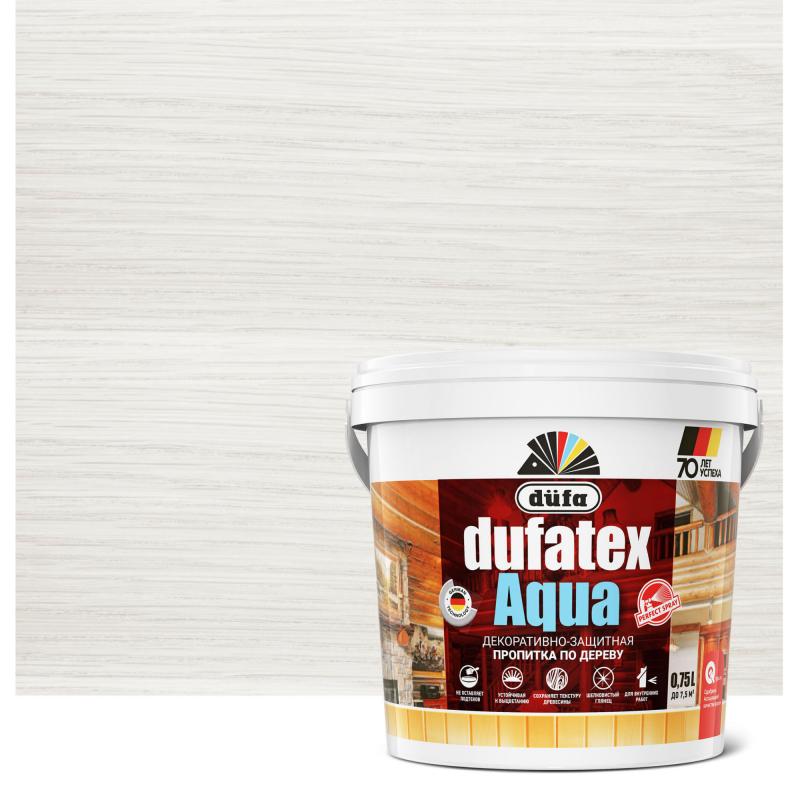 Сіңдірме ағашқа арналған сулы Dufatex aqua 0.75 л түсі ақ