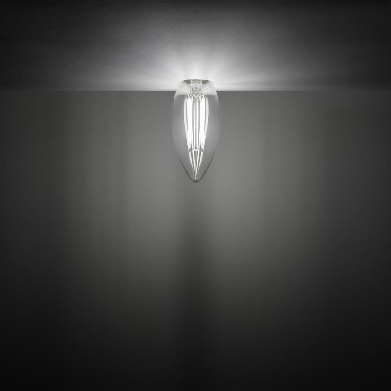 Лампа светодиодная Gauss LED Filament E14 11 Вт свеча прозрачная 750 лм, нейтральный белый свет