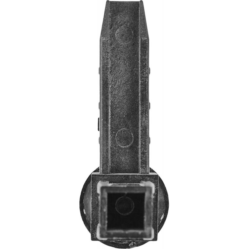 Коннектор 2 с регулируемой опорой для профилей 15х15 мм пластик черный
