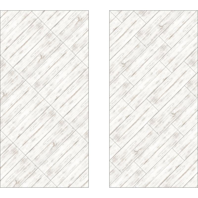 Керамогранит LB Ceramics Клэпборд 19.9x60.3 см 0.96 м² матовый цвет белый