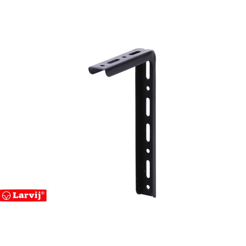 Кронштейн Larvij Modern1 15x25 см сталь нагрузка до 40 кг цвет чёрный