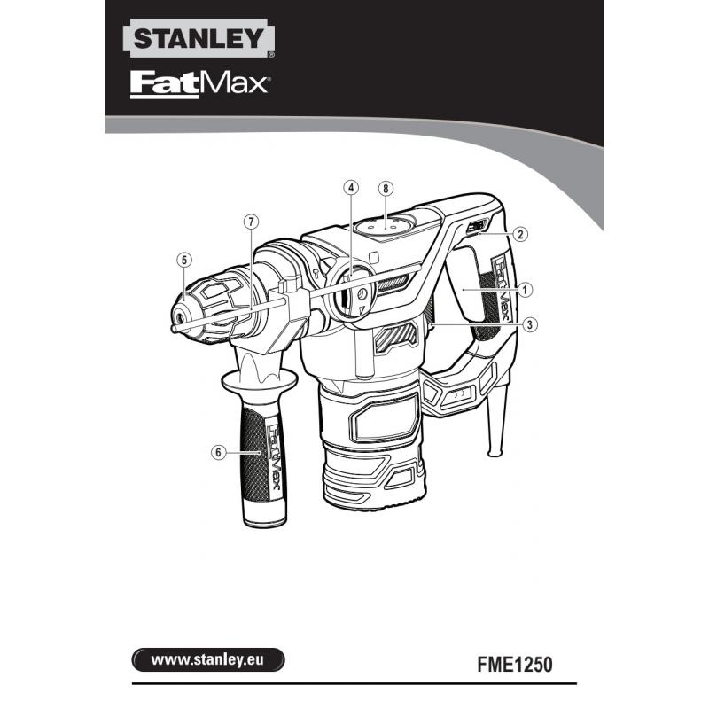 Перфоратор SDS-plus Stanley Fatmax FME1250K 1250 Вт, 3.5 Дж