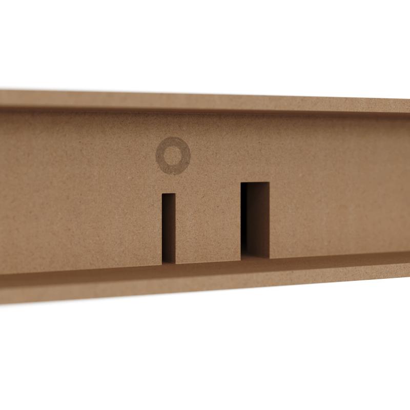 Полка мебельная Spaceo Oak 60x23.5x3.8 см МДФ цвет дуб