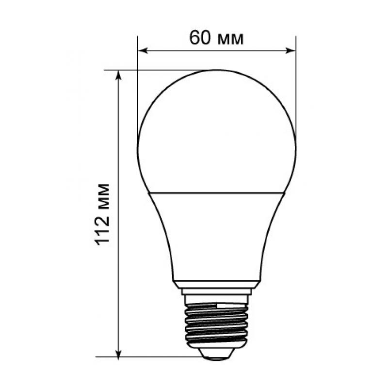 Лампа светодиодная E27 220 В 15 Вт груша матовая 1300 лм, нейтральный белый свет