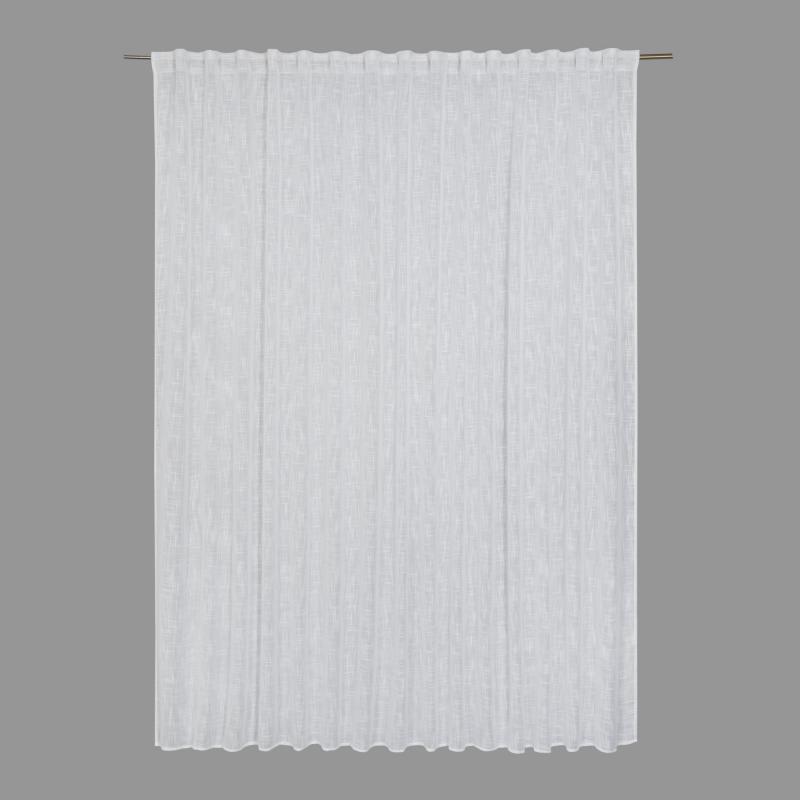 Тюль на ленте со скрытыми петлями Inspire Amina 300х280 см цвет белый