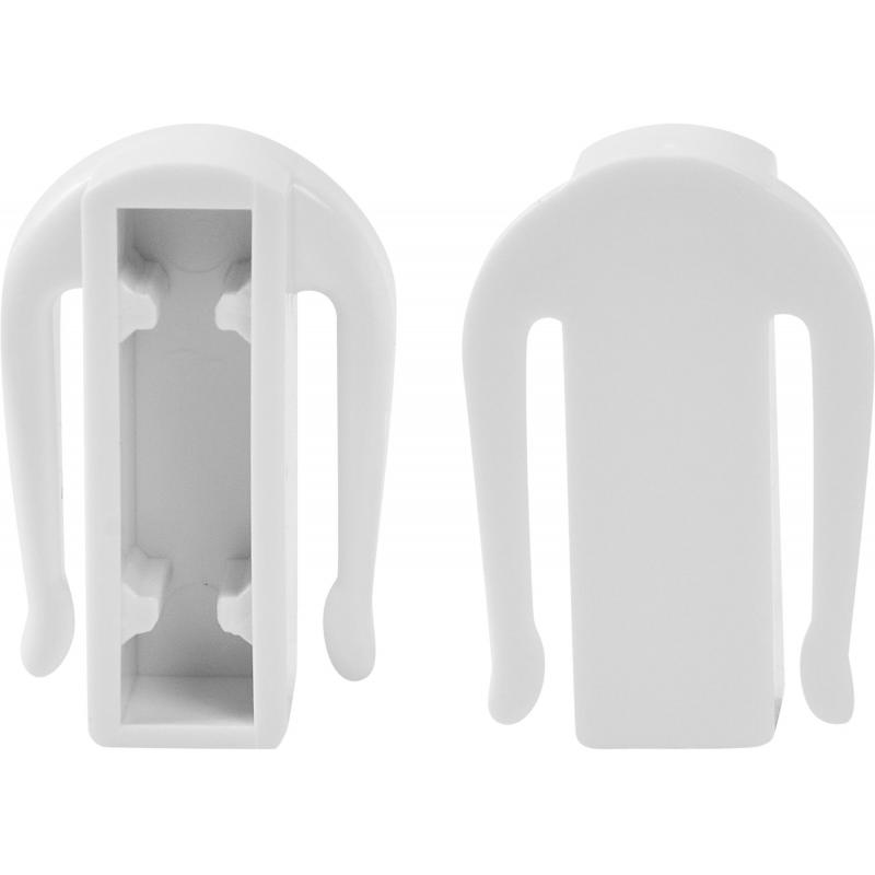 Заглушка для карниза Kauffort Мини пластик цвет белый 3 см, 2 шт.