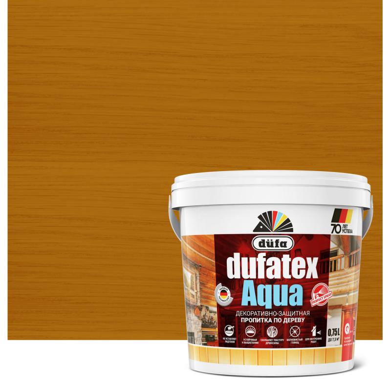 Сіңдірме ағашқа арналған сулы түсі қарағай Dufatex aqua 0.75 л