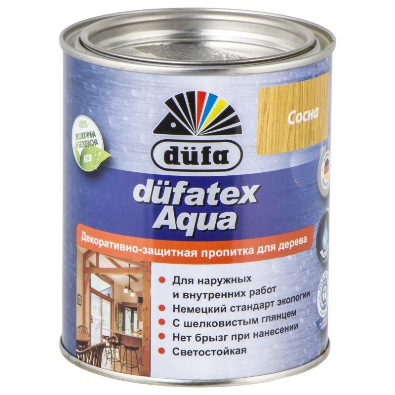 Пропитка для дерева водная цвета сосна Dufatex aqua 0.75 л
