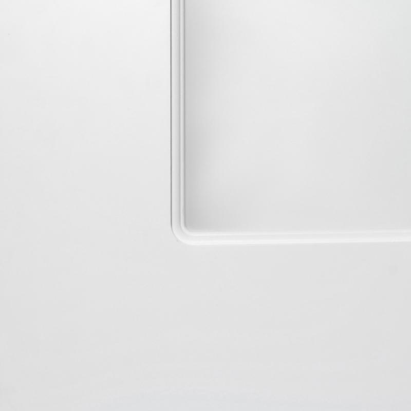 Дверь межкомнатная Австралия остеклённая эмаль цвет белый 60х200 см (с замком)