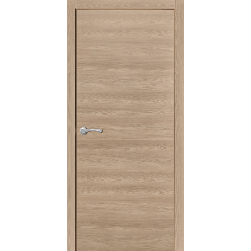 Дверь межкомнатная глухая с замком и петлями в комплекте 60x200 см Hardflex цвет коричневый