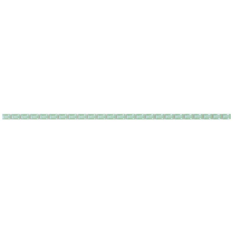 Бордюр «Капсула люстрированный фриз» 7х250 мм цвет зелёный