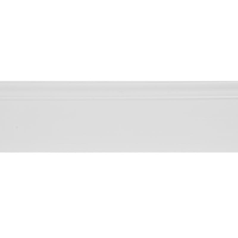 Плинтус напольный полистирол под покраску белый 12 см 2м
