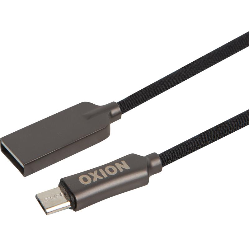 Кабель Oxion USB-micro USB 1 м түсі қара