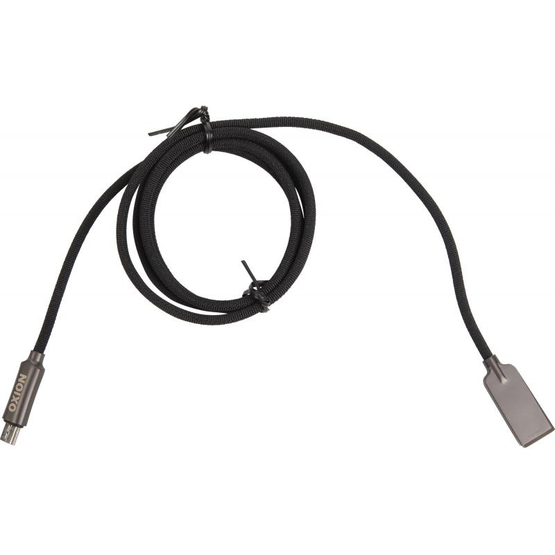 Кабель Oxion USB-micro USB 1 м цвет черный