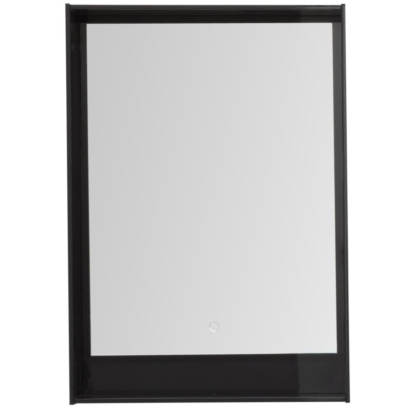Зеркало с подсветкой «Мокка» 60 см цвет чёрный глянец
