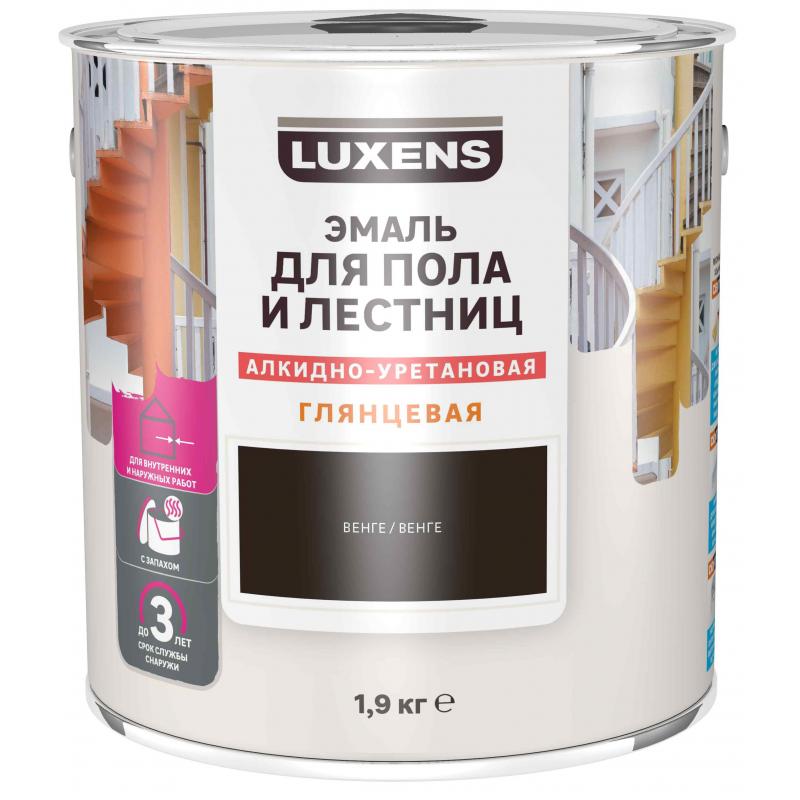 Эмаль для пола и лестниц алкидно-уретановая Luxens цвет венге 1.9 кг