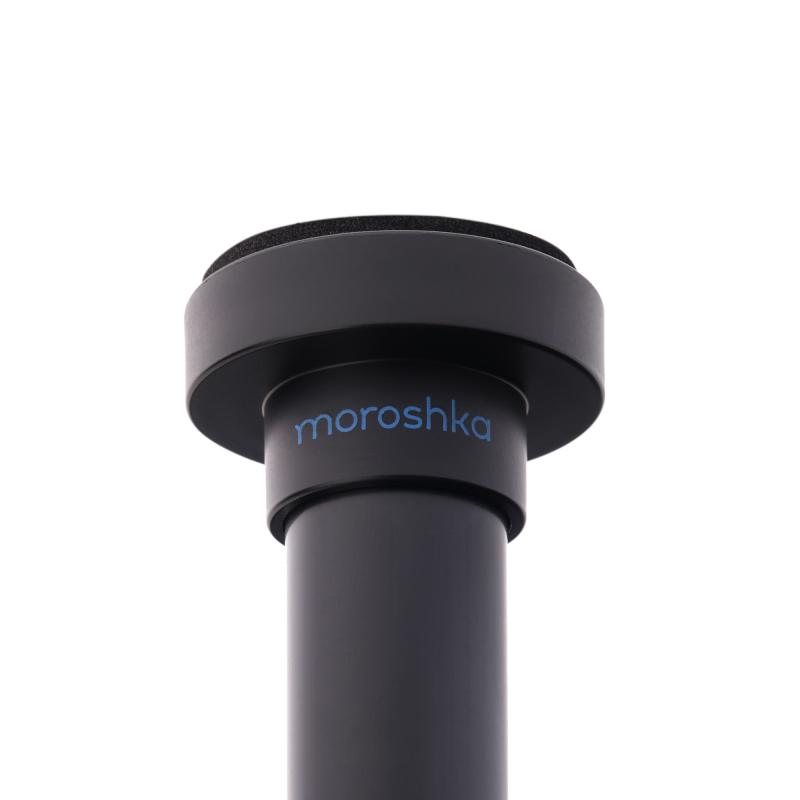 Карниз для ванной комнаты Moroshka Memphis телескопический 140-260 см цвет черный
