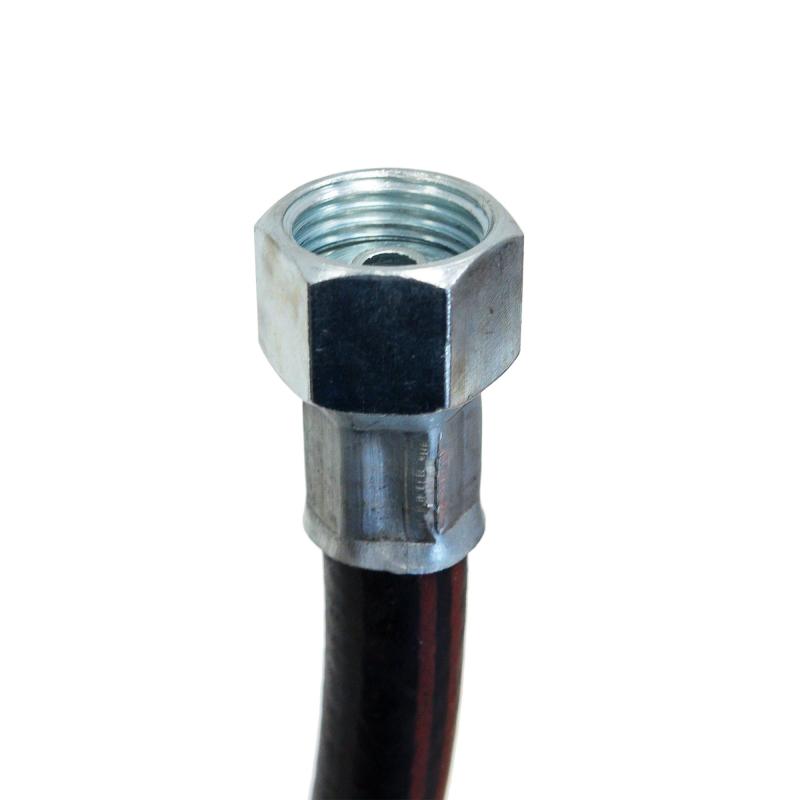 Шланг соединительный Vaxt для бытовых газовых приборов 2 м 1/2" внутренняя резьба под штуцер 10 мм резина