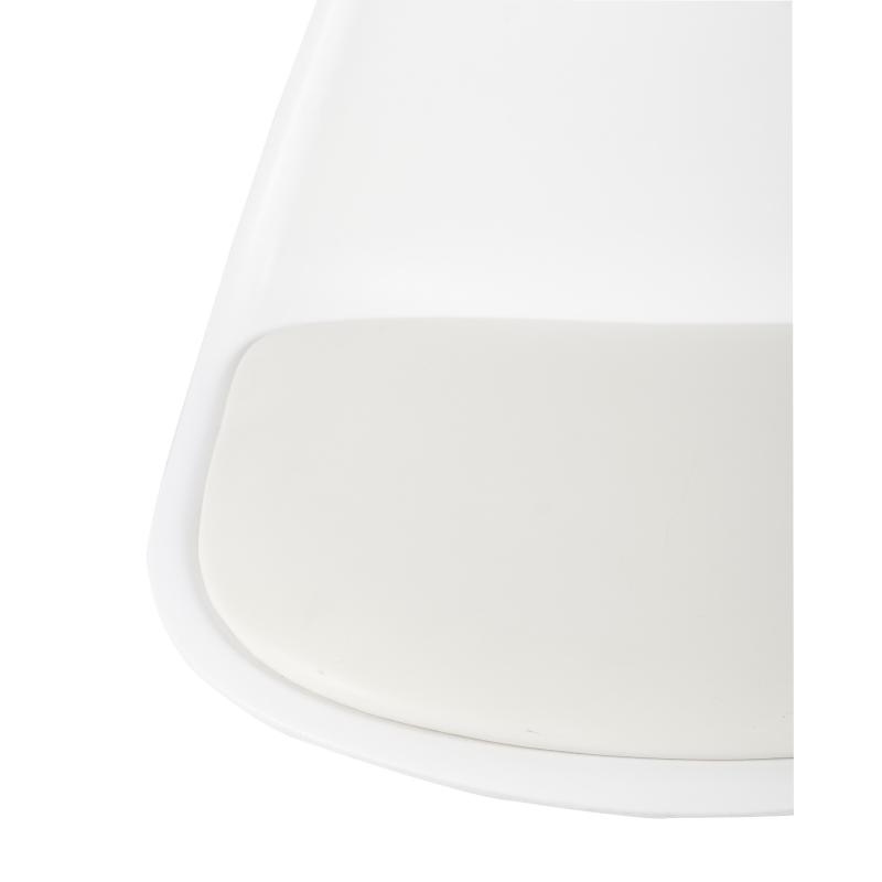 Сиденье для барного стула со спинкой Delinia Орлеан 43.5x26 см цвет белый