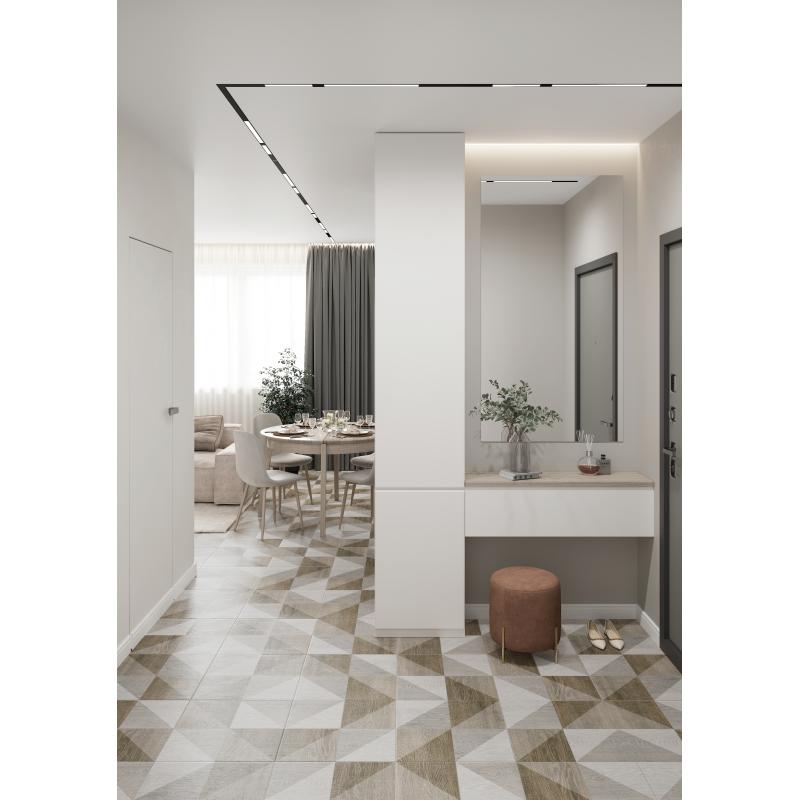 Керамогранит LB Ceramics Тимбер 45x45 см 1.62 м² күңгірт түсі сұр