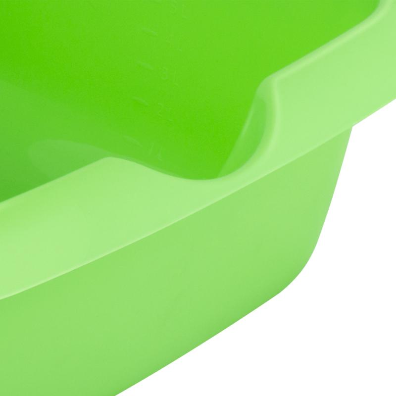 Таз квадратный Matrika 4.8 л пластик цвет зелёный