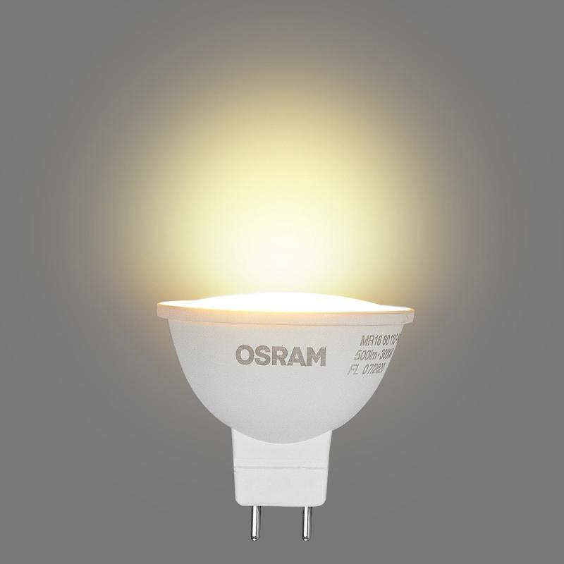 Шам жарықдиодты Osram GU5.3 220-240 В 6.5 Вт спот күңгірт 500 лм жылы ақ жарықт
